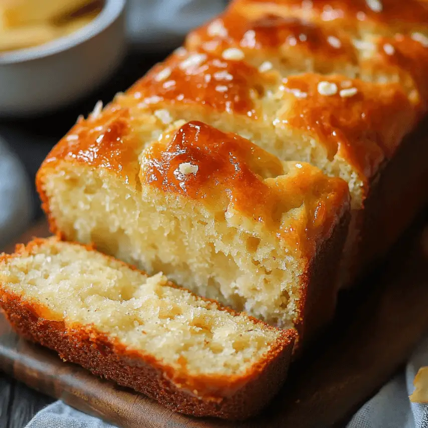 Super Moist Banana Bread Loaf Fresh Out of the Oven