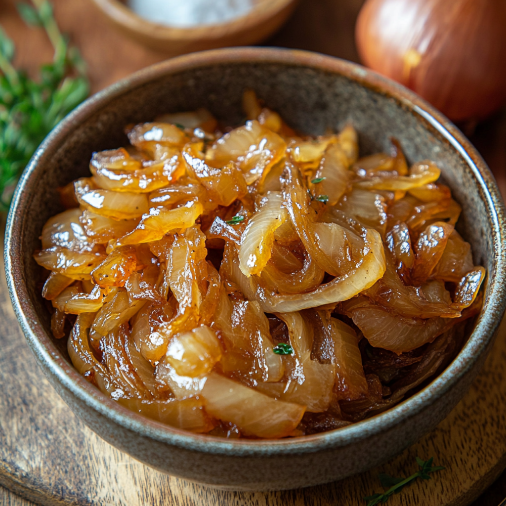 Carmelized onions transform your dishes into gourmet delights!