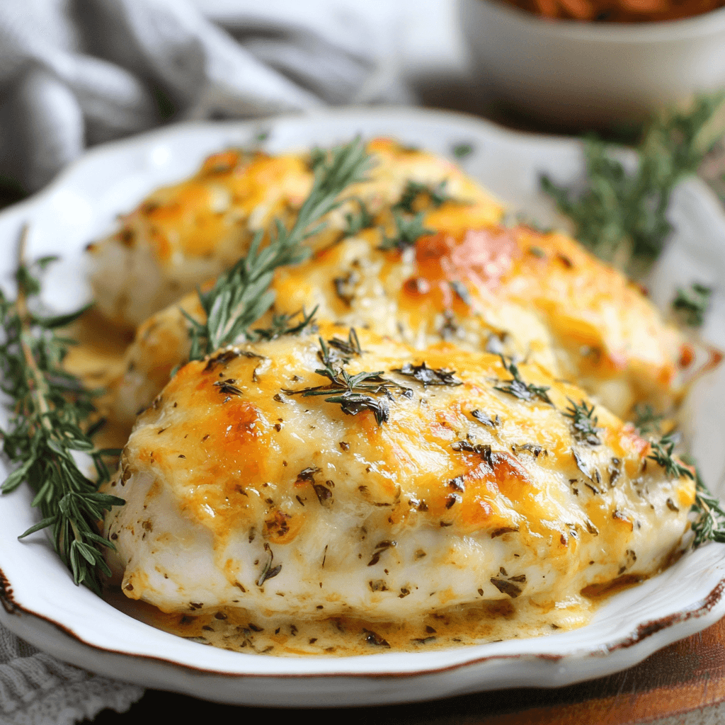 Cheddar Herb Chicken Breast Bake for a Tasty Dinner!