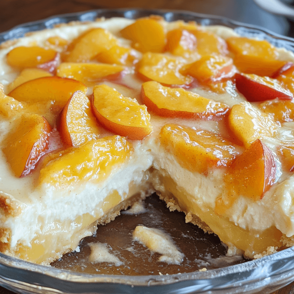 Cozy Peach Cobbler Cheesecake Dessert You Can't Resist!