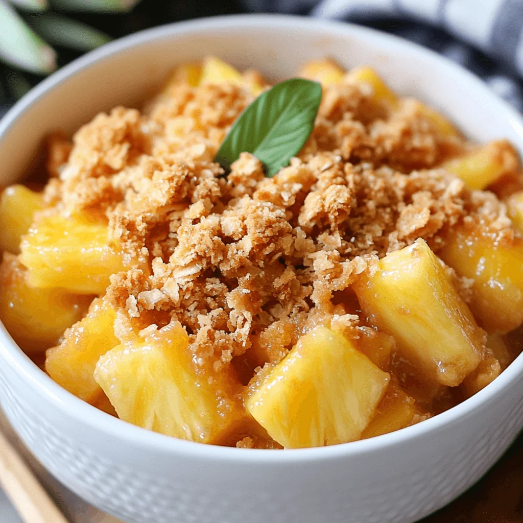 Easy Tropical Pineapple Crisp: A Delicious Dessert Delight!