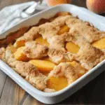 Peach cobbler with fresh peaches: A delightful summer treat!