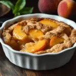 Peach cobbler with fresh peaches you'll crave every time!