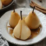 Vanilla Bourbon Poached Pears: A Delicious Dessert Delight!
