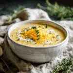 Cheddar Garlic Herb Potato Soup: Cozy & Creamy Delight!