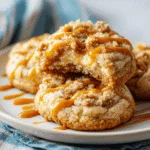 Copycat Crumbl Salted Caramel Cheesecake Cookies Recipe!