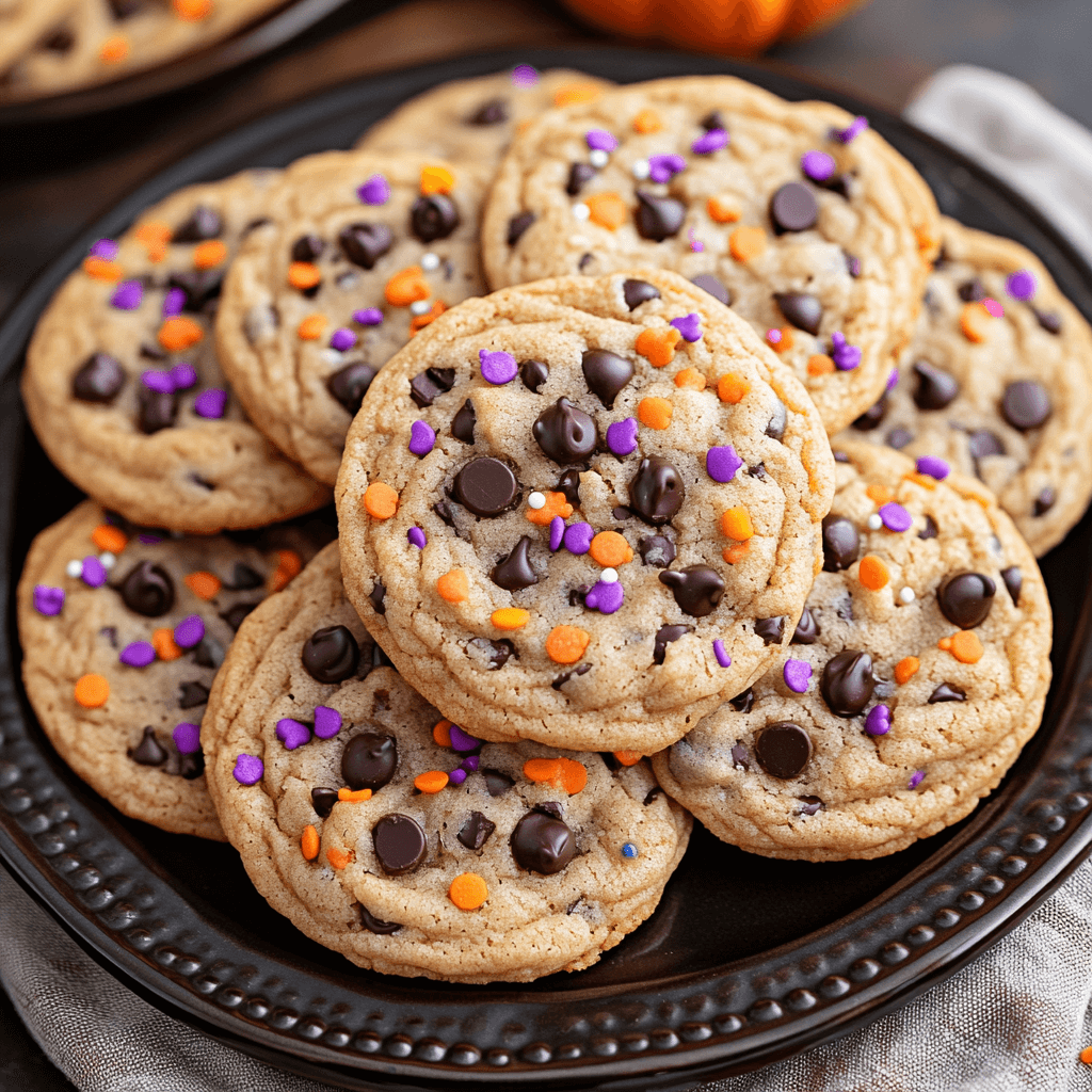Halloween Chocolate Chip Cookies that Delight and Dazzle!
