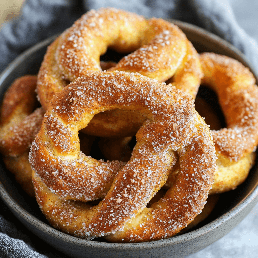 Irresistible Cinnamon Sugar Soft Pretzels You'll Crave!