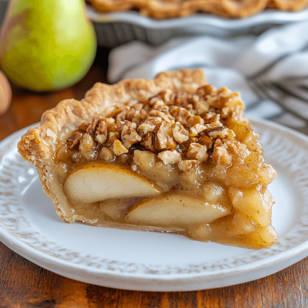 Maple Vanilla Walnut Pear Pie Recipe You Can't Resist!
