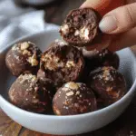 No-Bake Cottage Cheese Brownie Batter Protein Bites Delight!