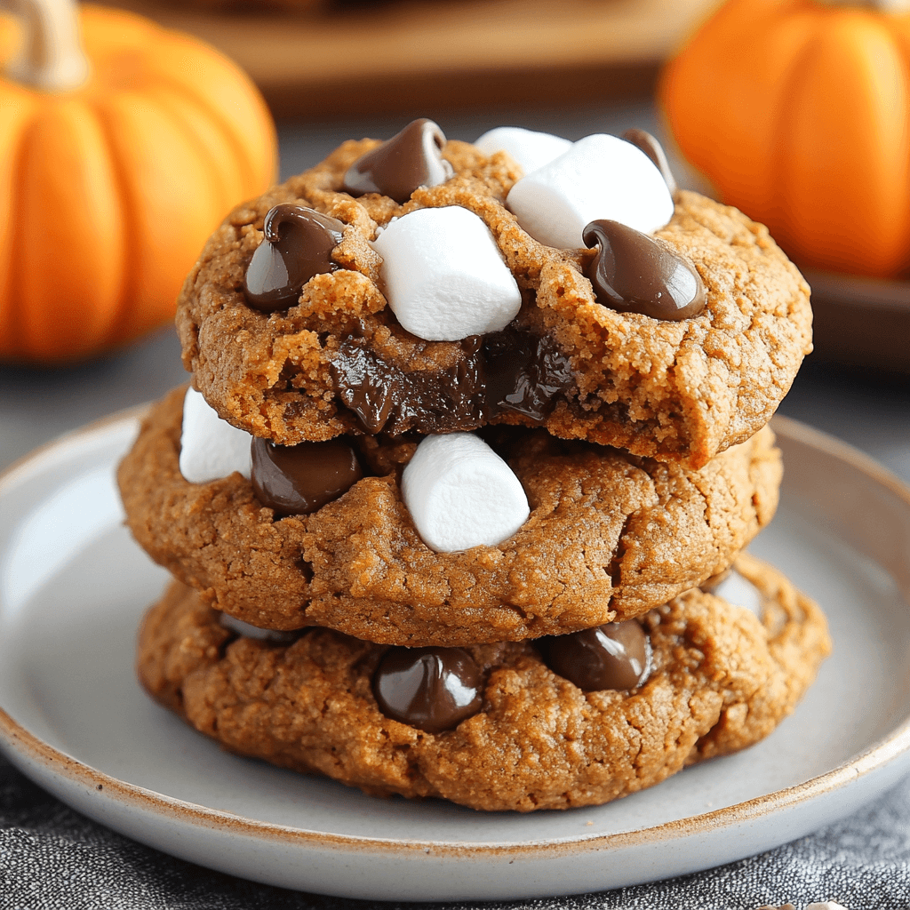 Pumpkin S'mores Cookies that You Can’t Resist!