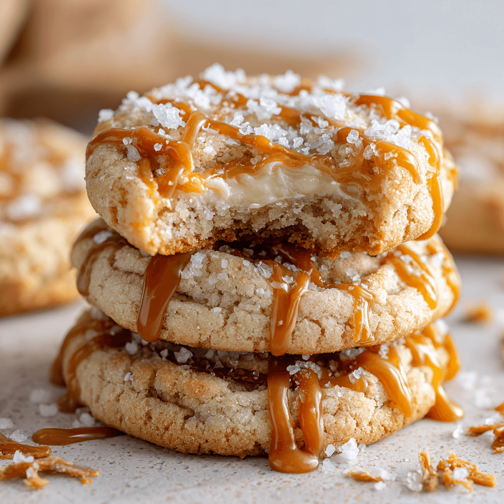 Salted Caramel Cheesecake Cookie (Crumbl Copycat) Recipe You’ll Love!