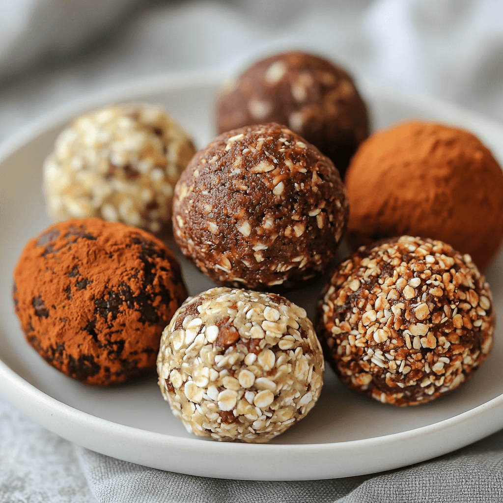 Six Healthy Energy Balls From One Recipe Poster That Wow!
