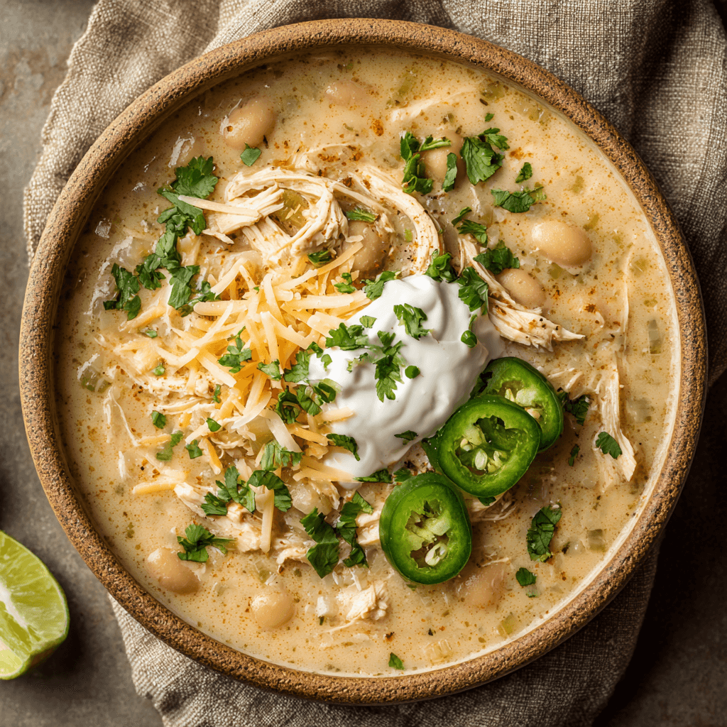 Slow Cooker Creamy White Chicken Chili Recipe You'll Love!