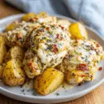 Garlic Parmesan Crockpot Chicken and Potatoes Made Easy!