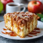 Apple Crumb Cake – Topped with a Irresistible Cinnamon Drizzle!