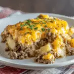 Cheesy Ground Beef & Potato Casserole: A Family Favorite!
