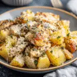 Garlic Parmesan Crockpot Chicken and Potatoes Made Easy!
