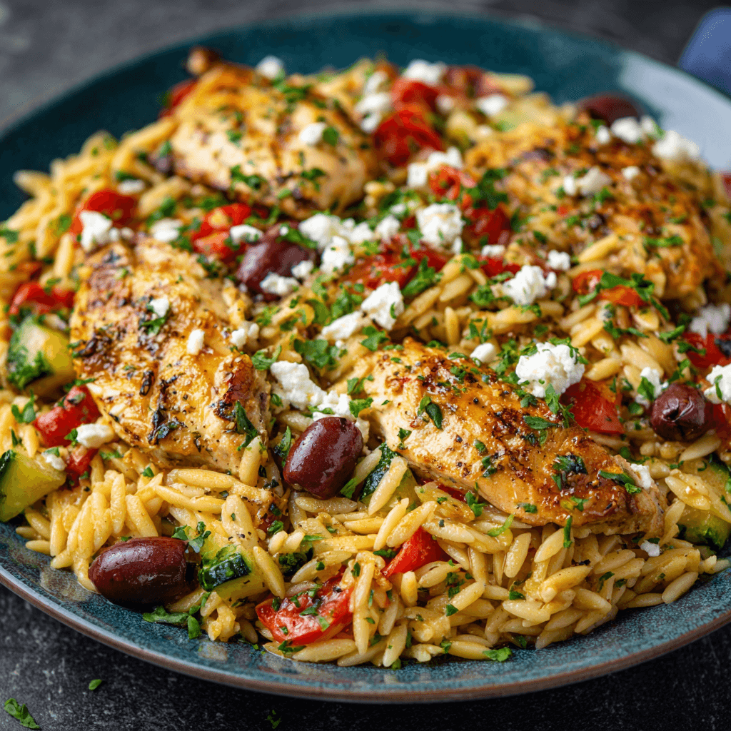 High Protein Mediterranean Chicken Orzo: A Delicious Twist!