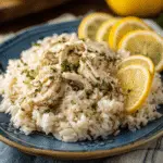 Slow Cooker Lemon Herb Chicken and Rice Made Easy!