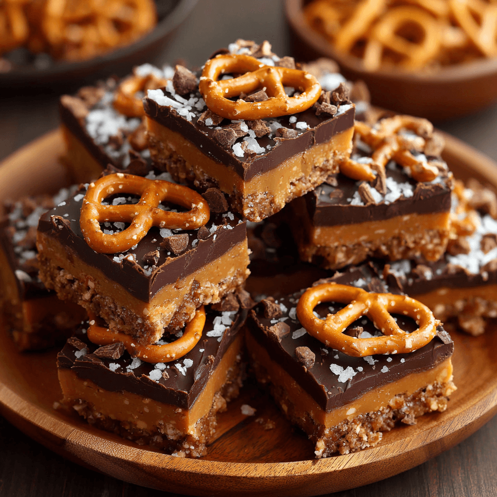 No-Bake! Chocolate Pretzel Peanut Butter Squares Made Easy!
