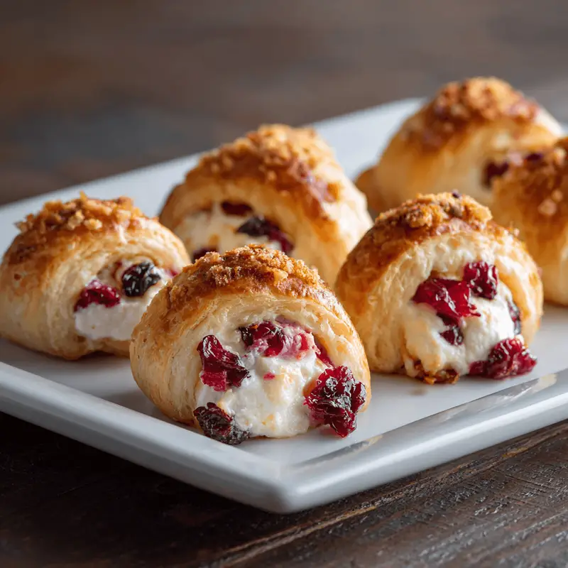 Cranberry Cream Cheese Crescent Bites You'll Love Today!