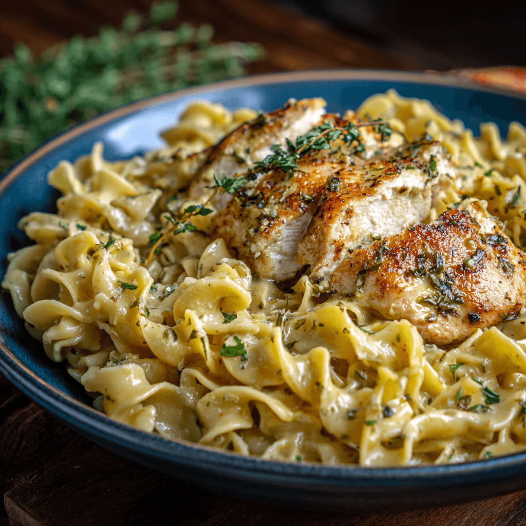 One-Pan Chicken with Buttered Noodles for Effortless Dinners