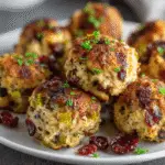 Cranberry Turkey Stuffing Balls are a must-try recipe!