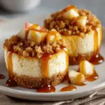 Easy Apple Crisp Mini Cheesecakes That You'll Love!