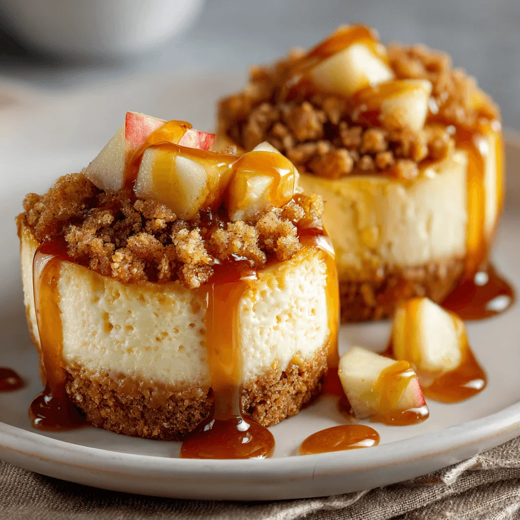 Easy Apple Crisp Mini Cheesecakes That You'll Love!