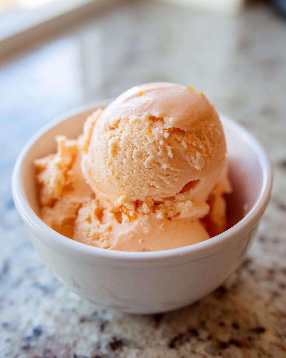 4 Ingredient Peach Sorbet - detail 1