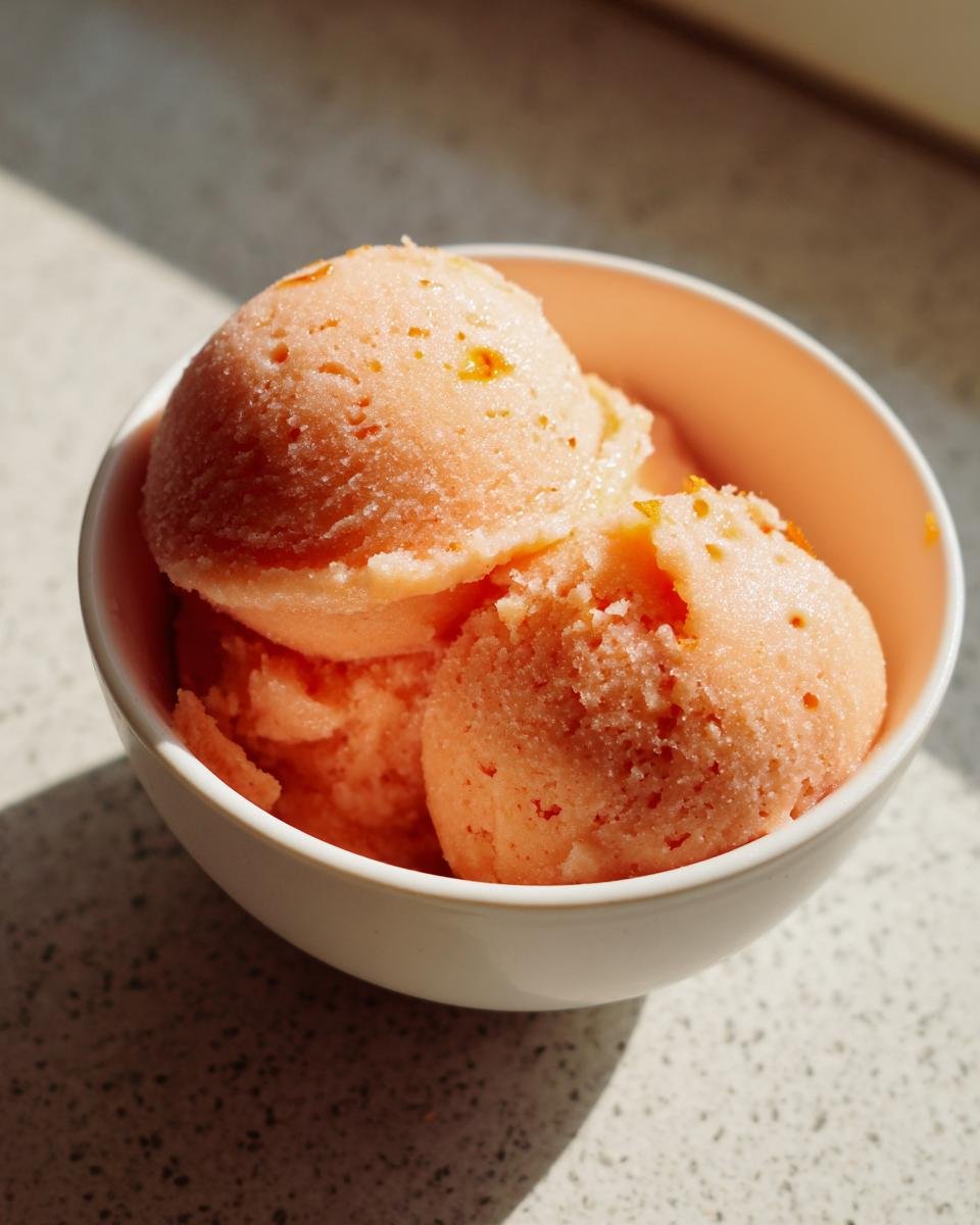 4 Ingredient Peach Sorbet - detail 2