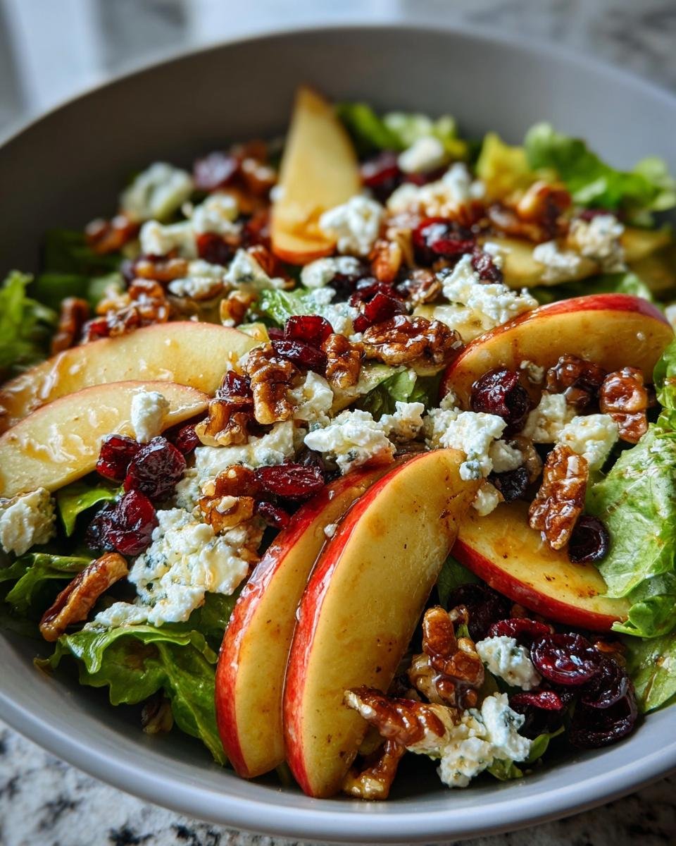 Autumn Harvest Honeycrisp Apple and Feta Salad - detail 1