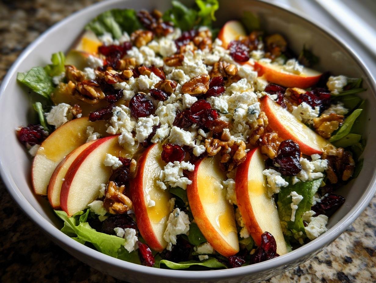 Autumn Harvest Honeycrisp Apple and Feta Salad