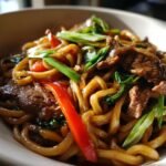 Black Pepper Udon Beef