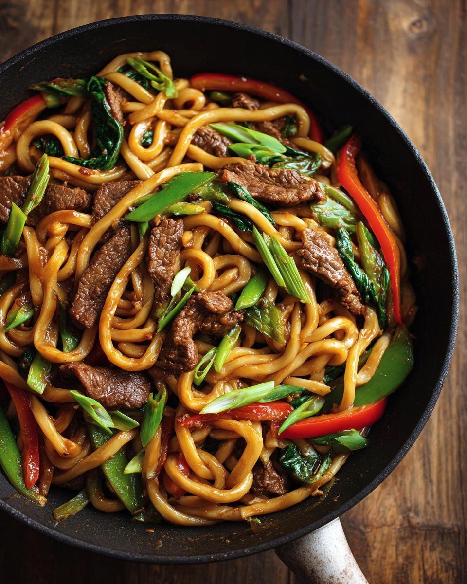 Black Pepper Udon Beef - detail 2