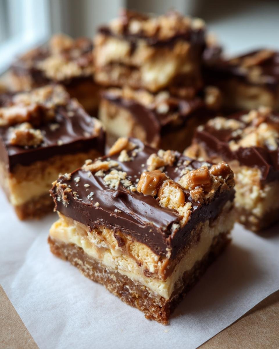 Butterfinger Peanut Butter Fudge Bars - detail 1