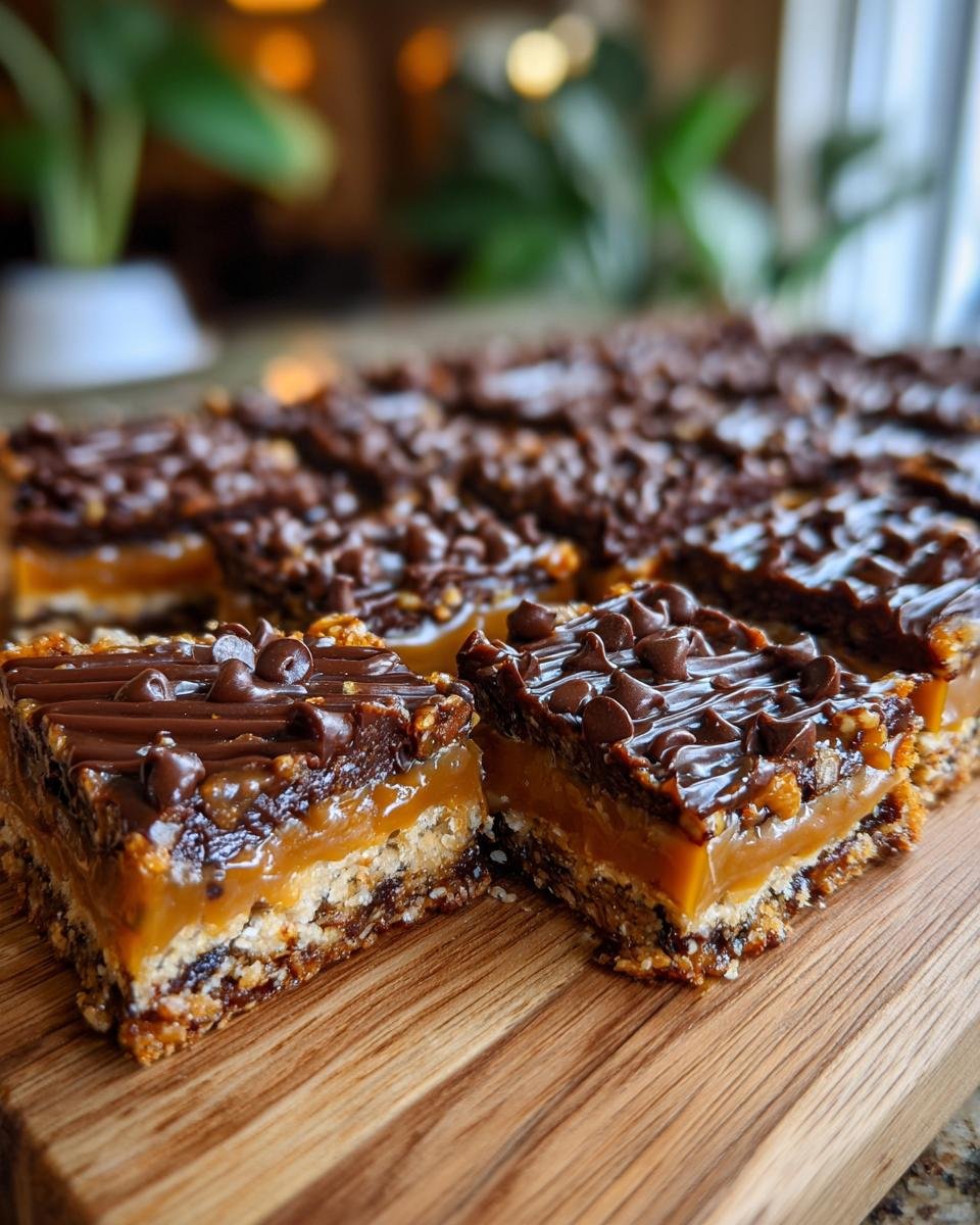 Caramel Pecan Pretzel Bars - detail 2