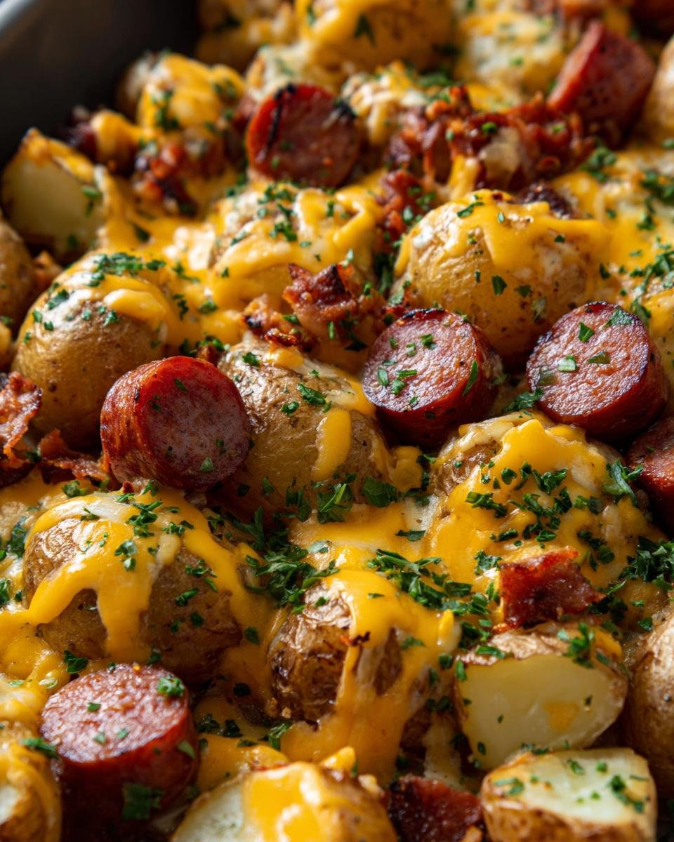 Cheesy Ranch Potatoes and Smoked Sausage - detail 1