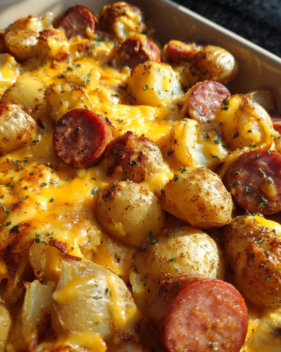 Cheesy Ranch Potatoes and Smoked Sausage - detail 2