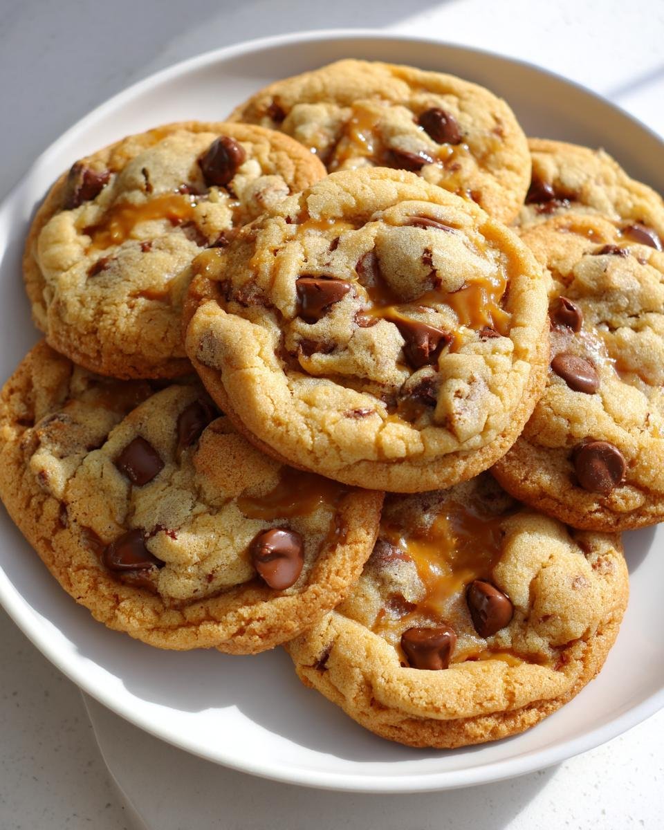 Chewy Caramel Chocolate Chip Cookies Recipe - detail 2