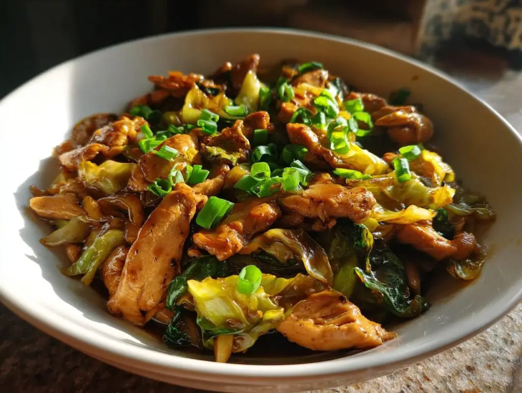 Chinese Chicken and Cabbage Stir Fry