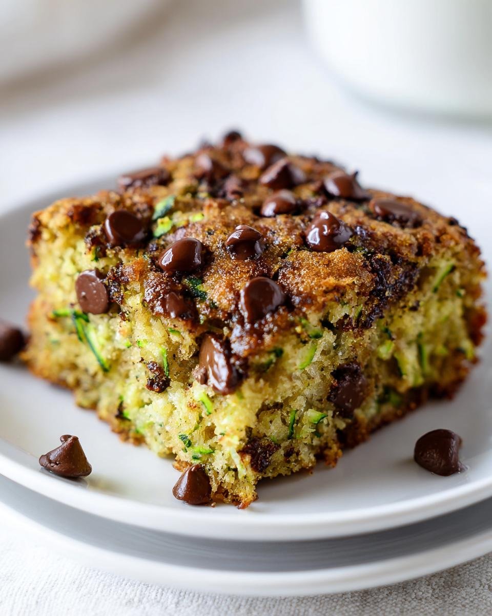 Chocolate Chip Zucchini Bars - detail 1