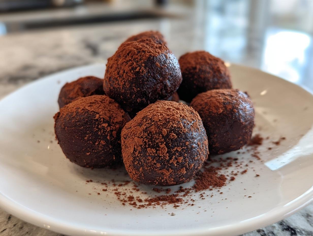 Chocolate Peppermint Brownie Balls