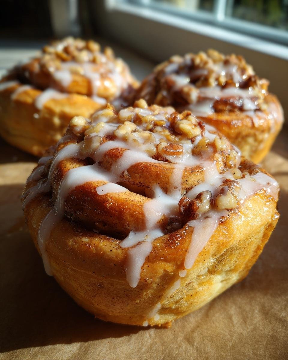 Cinnamon Maple Walnut Buns - detail 1