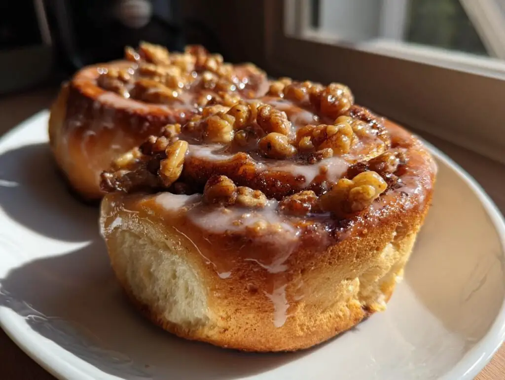Cinnamon Maple Walnut Buns
