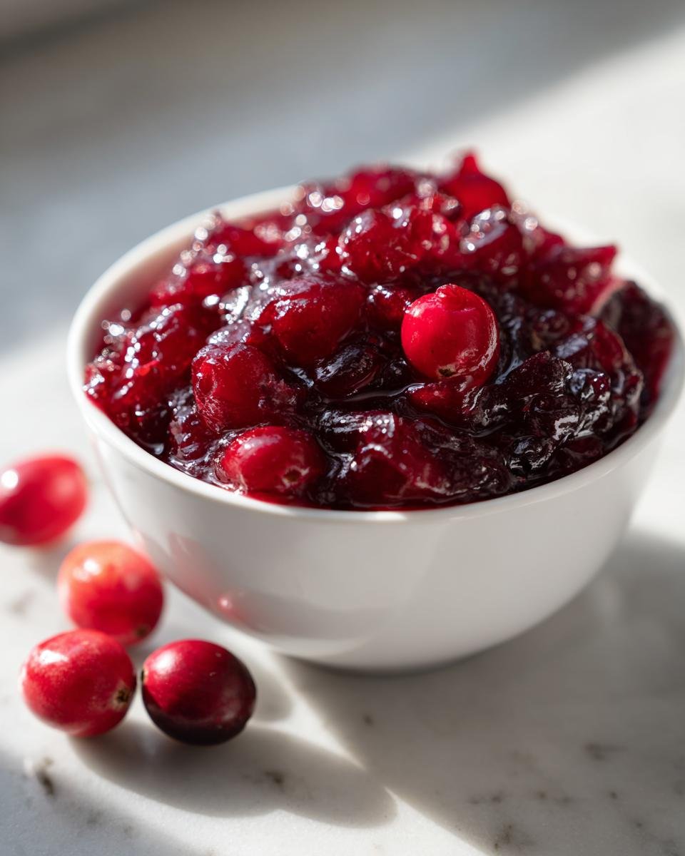 Classic Homemade Cranberry Sauce - detail 1
