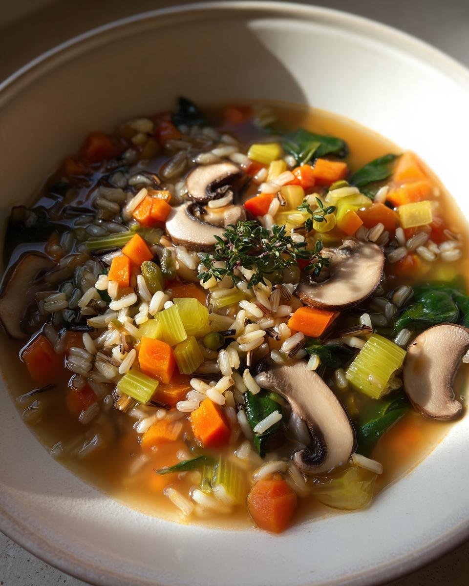 Cozy Autumn Wild Rice Soup - detail 1