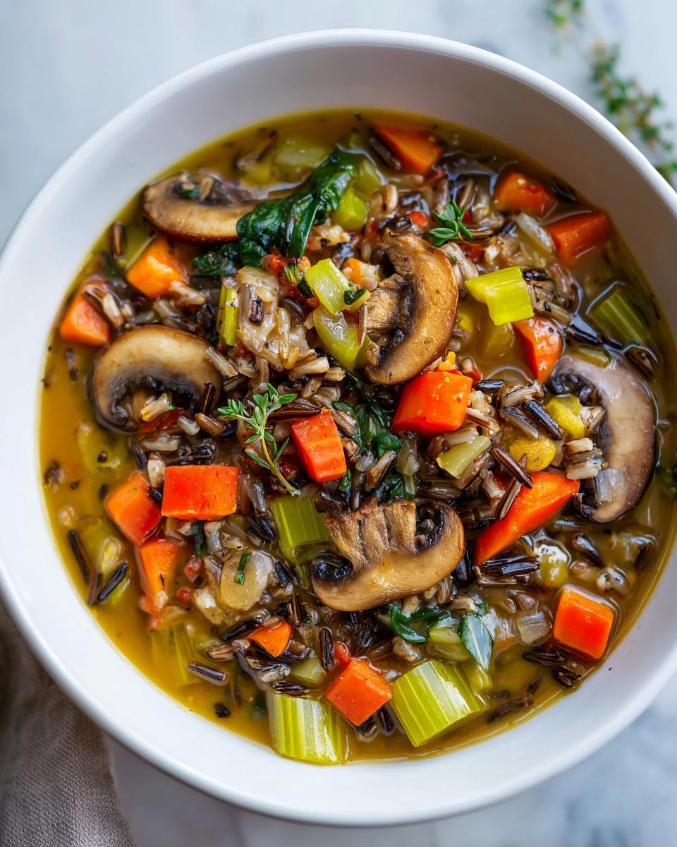 Cozy Autumn Wild Rice Soup - detail 2