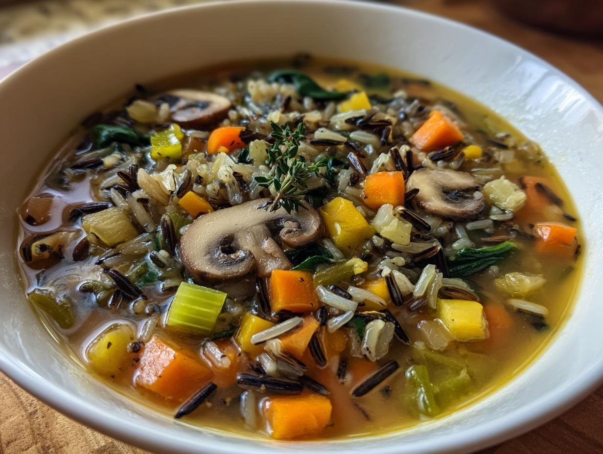 Cozy Autumn Wild Rice Soup
